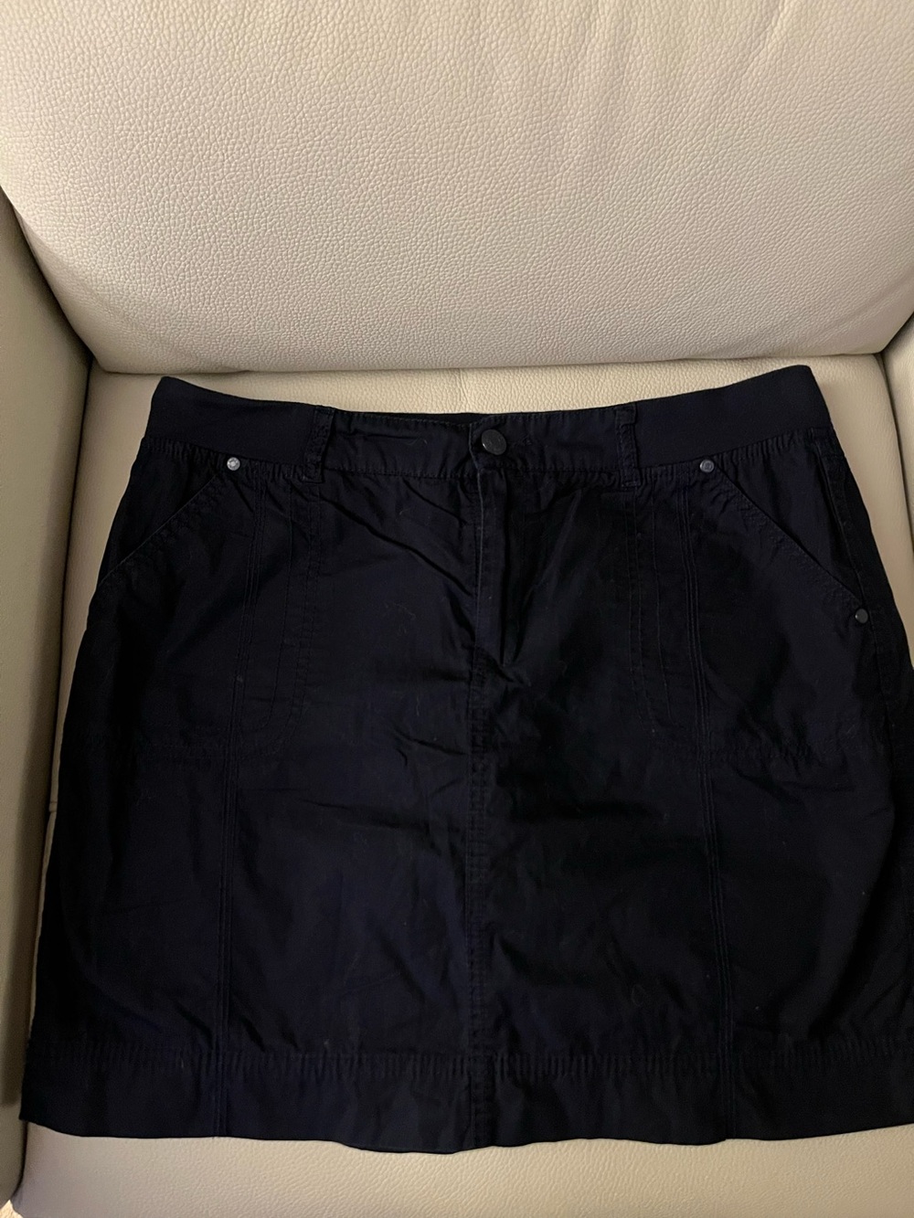 Gloria Vanderbilt Classic Navy Skort With Comfort Stretch Waistband Size 12